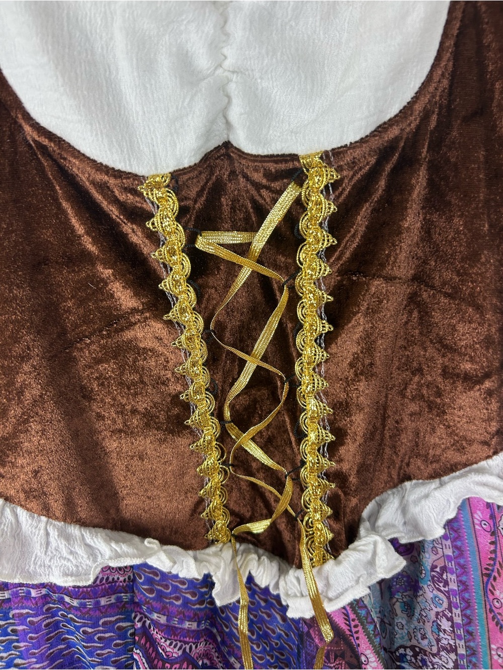 Party City Boho Gypsy Renaissance Faire Costume Cosplay Size M/L - Picture 8 of 9